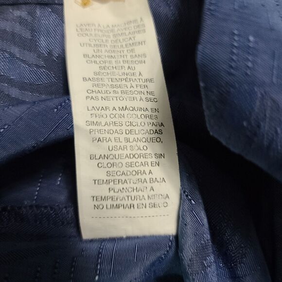 Cubavera Mens Button-Up Shirt Blue Size Small Polyester Short Sleeve Collar - Picture 7 of 12